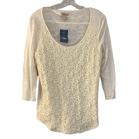 Lucky Brand Lace Top - Picture 2 of 5